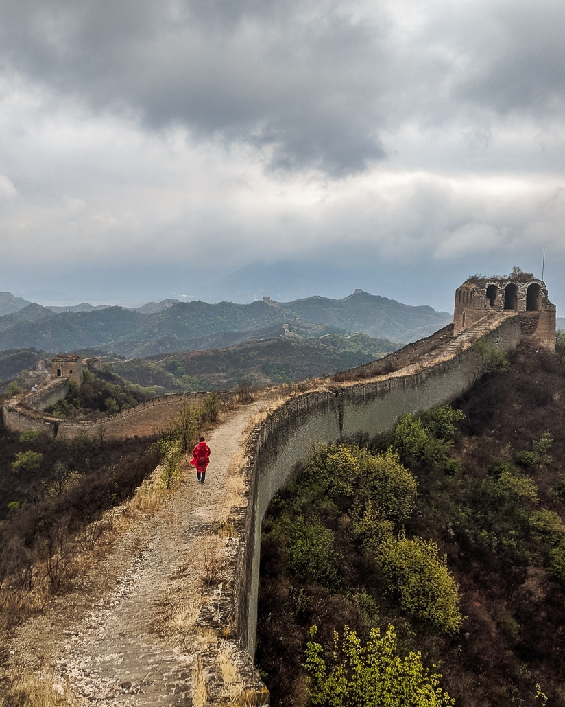 An unrestored section of The Great Wall of China