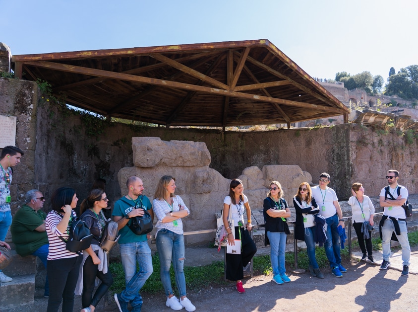 Site where Caesar was cremated