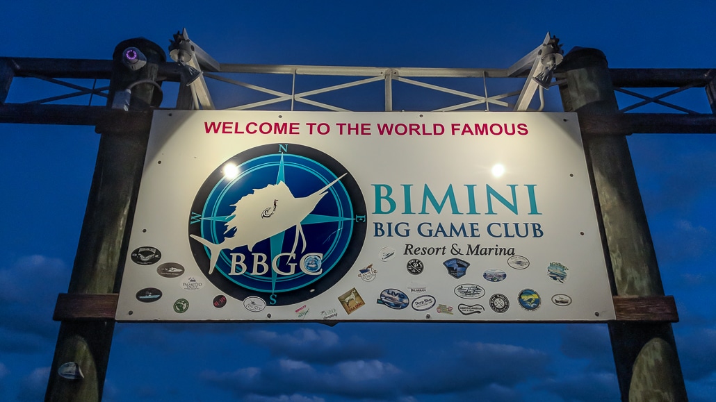 Bimini Big Game Club where you can go shark diving with great hammerhead sharks.