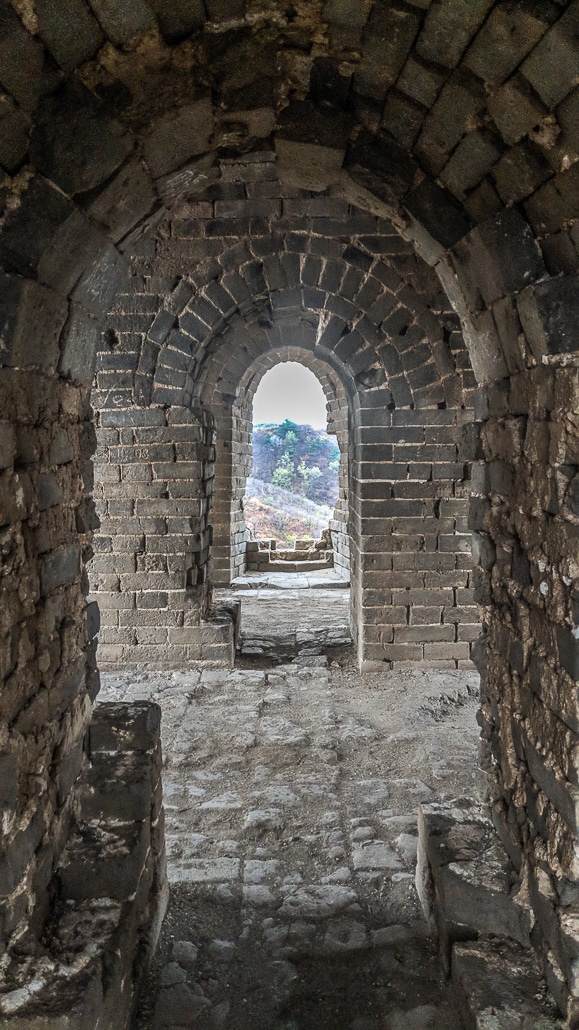 great wall of china towers inside