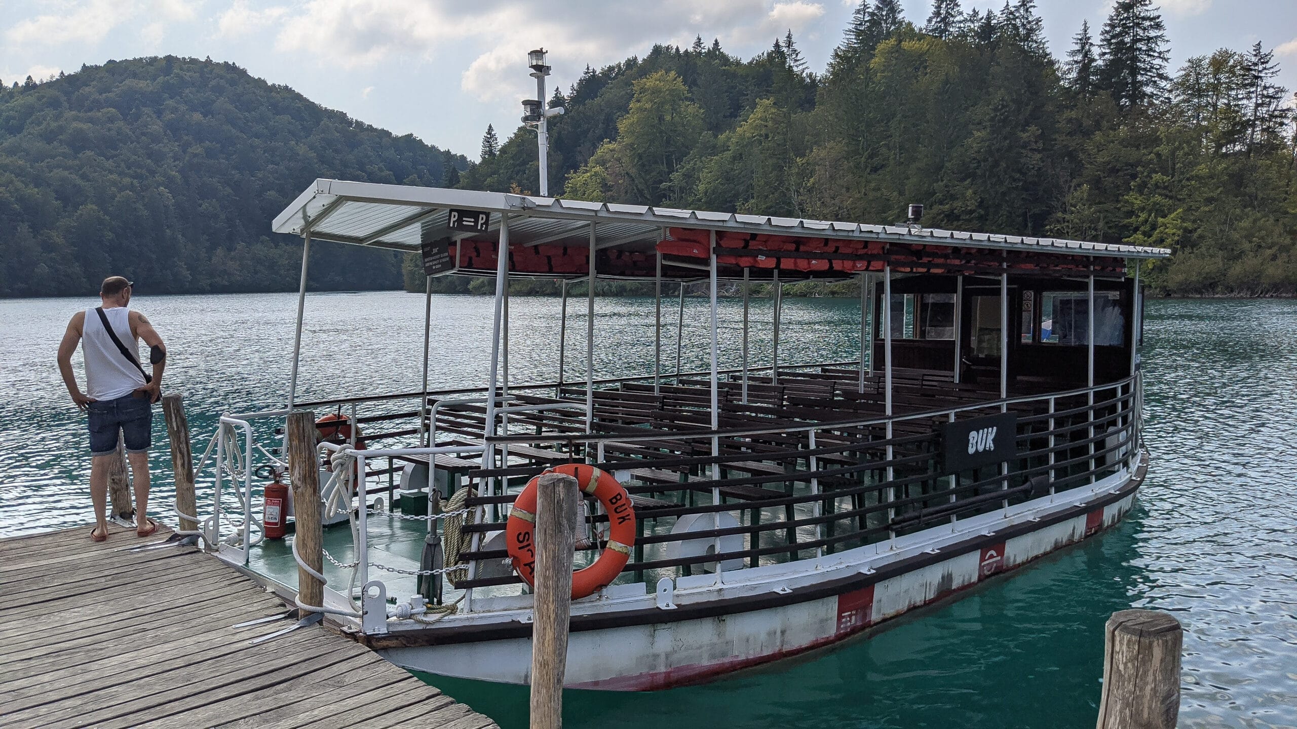 Plitvice Lakes ferry boat
