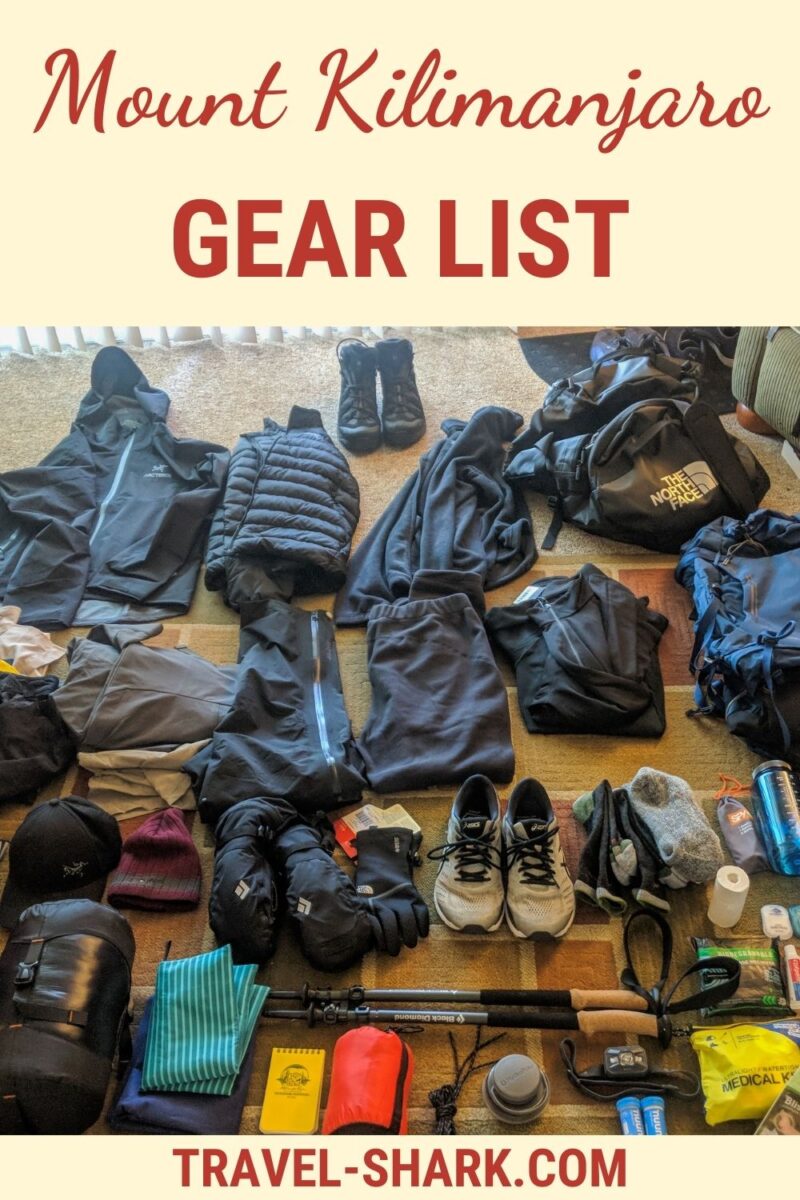 Mount Kilimanjaro Gear List - What do you need