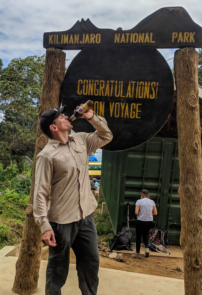 Victory after Climbing Mount Kilimanjaro