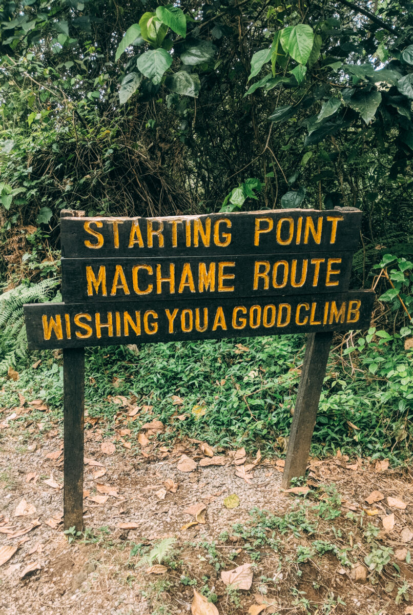 Machame Route Starting Point