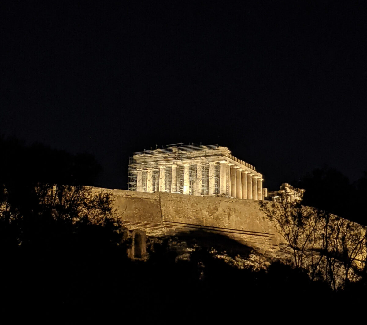 Athens Acropolis at night