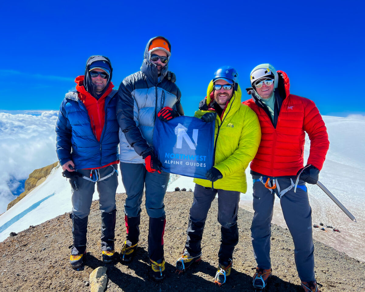 On the summit of Mount Baker!