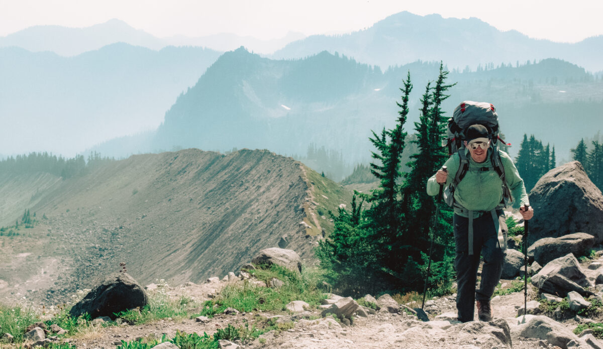 Railroad grade trail.