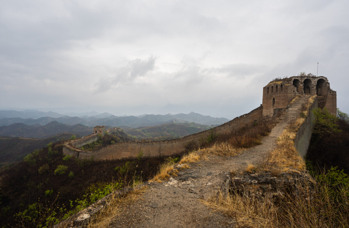 Unrestored Great Wall of China