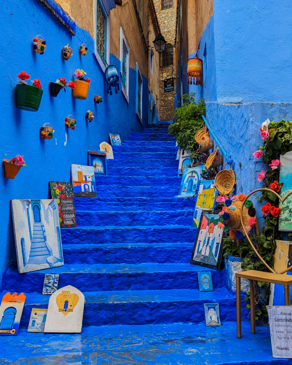 Popular photo spot in Chefchaouen, Morocco