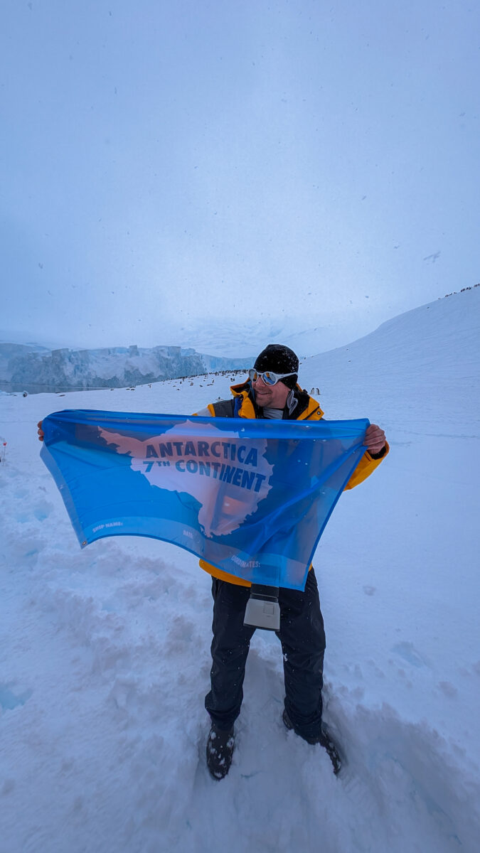 Setting foot on Antarctica