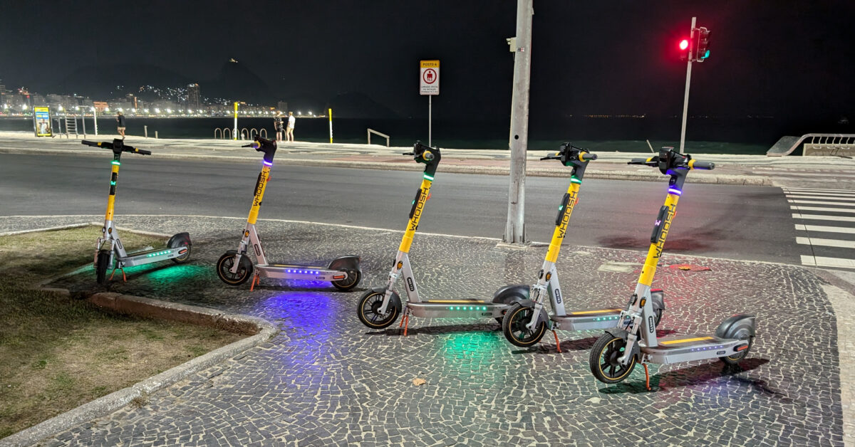 E-Scooters along Copacabana